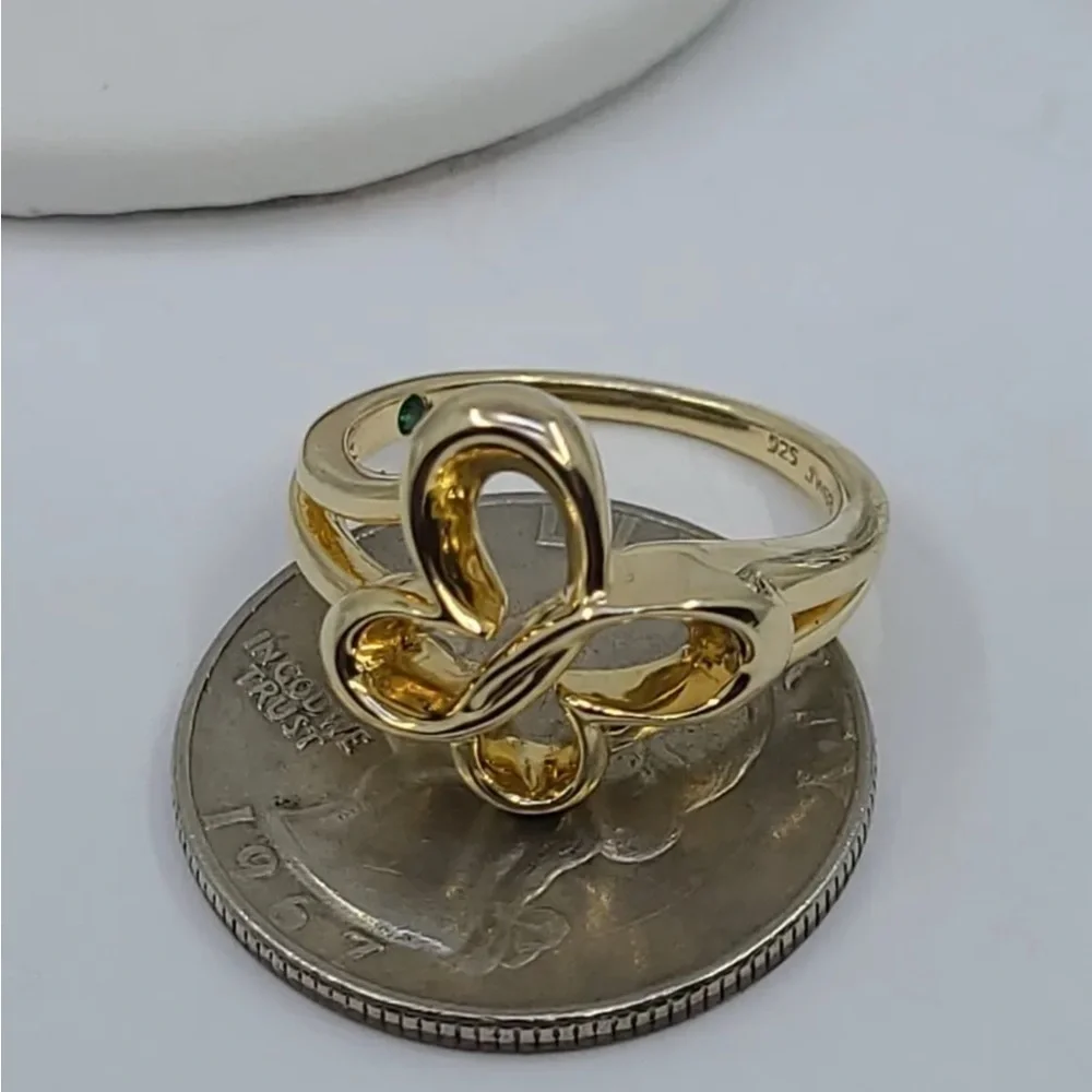 Jane Seymour Gold over sterling silver ring